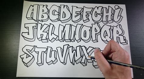 how to draw graffiti letters